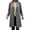Dark Gray, variant on Wool Feel Single Breasted Long Pea Coat for Women, Lapel Collar Button Front, Elegant Commuter Fall Winter Outerwear, 1 Piece, S-XXL, Plus Size Friendly