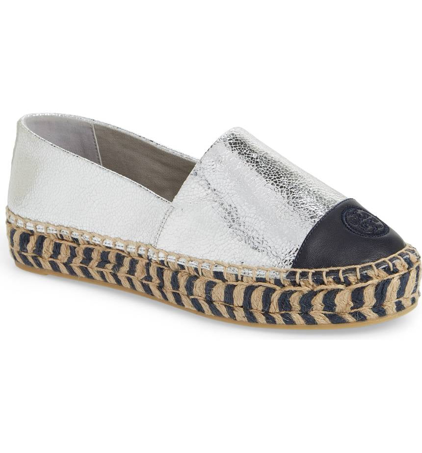 tory burch color block platform espadrille
