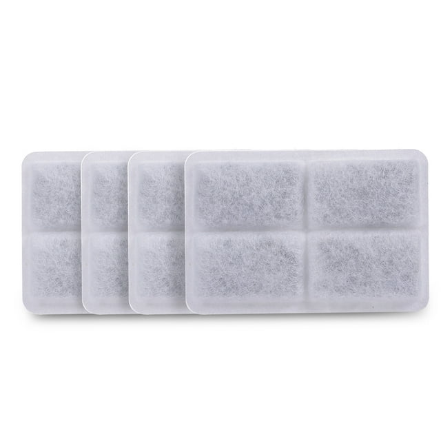 4PCS Juego de filtro de agua de carbón y esponja para dispensador de agua para perros de mascot Abanopi Pieza de lixiviación