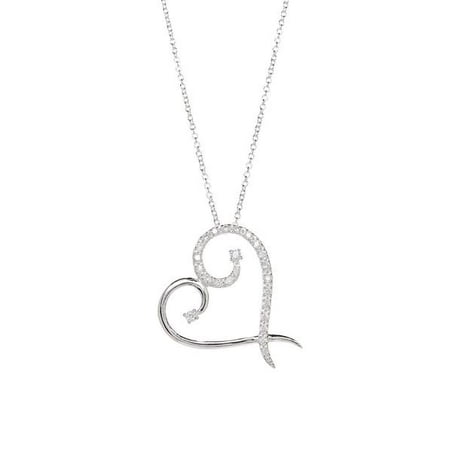 Modern Pendant - Harmony Modern Heart Necklace 925 Sterling Silver Plated- Pendant Necklace for Women