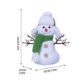 thumbnail image 3 of Cute Christmas Snowman Sitting Doll Window Display Rudolf Checkered Hat Doll Decoration Decoration, 3 of 5