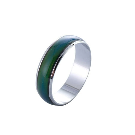 1PC Color Changing Ring Mood Ring Simple Round Ring Creative