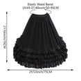 thumbnail image 7 of Vjnyvs Black Bridal Wedding Petticoat Tulle Underskirt for Women Prom Dress, 7 of 7