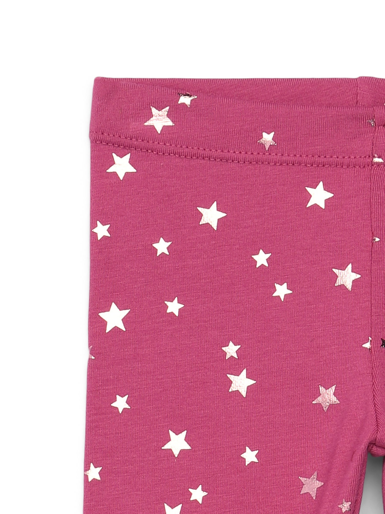 Garanimals Baby Girls Print Jersey Leggings with Lettuce-Edge Hem, Sizes 0M-24M