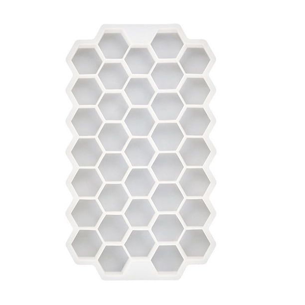 Wosthever Molde de hielo Silicona DIY Pudín Jelly Cube Tray 37 Rejillas Ice Maker Container Type5 NO5