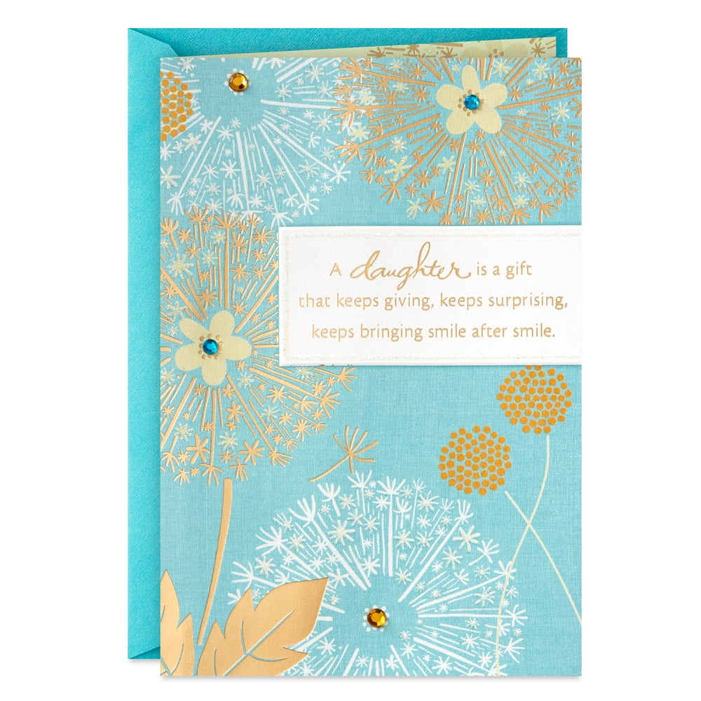 Hallmark Birthday Card for Daughter (Flowers)