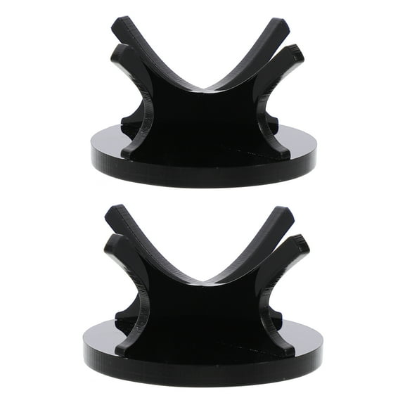 FRCOLOR 2pcs Baseball Display Stand Acrylic Softball Stand Tennis Display Rack for Home,8.31"X7.56"X5.98"