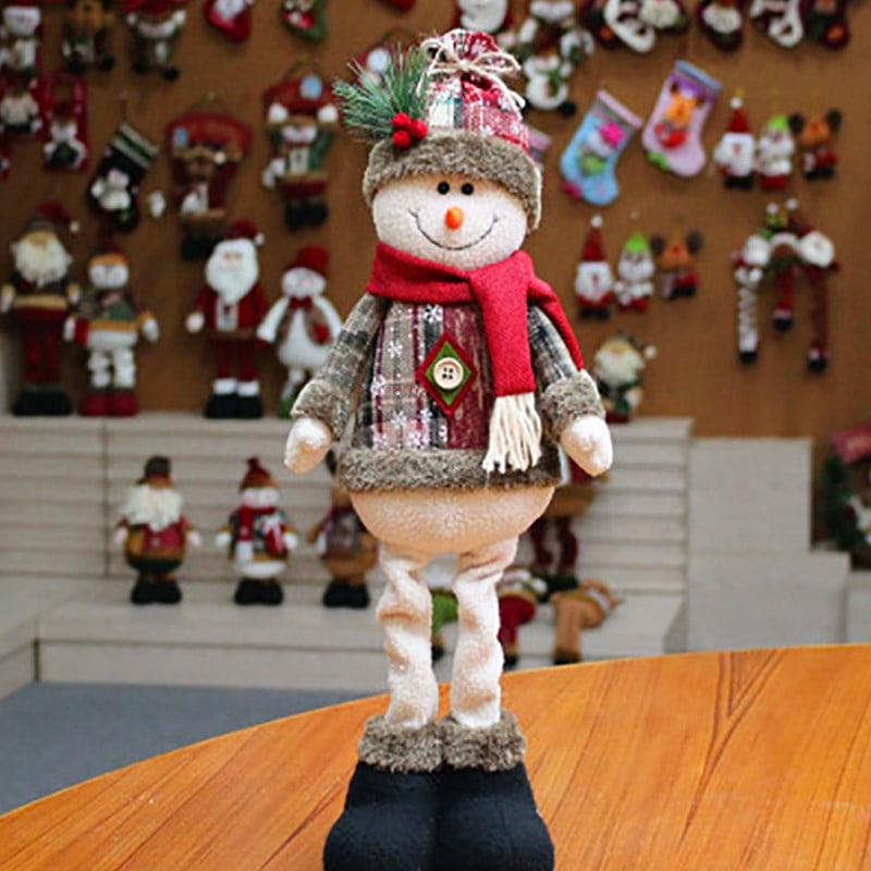 Household Christmas Decoration Dolls Santa Claus Elk Snowman Window