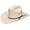 Black, variant on Resistol Long Cattleman - (10X) Straw Cowboy Hat