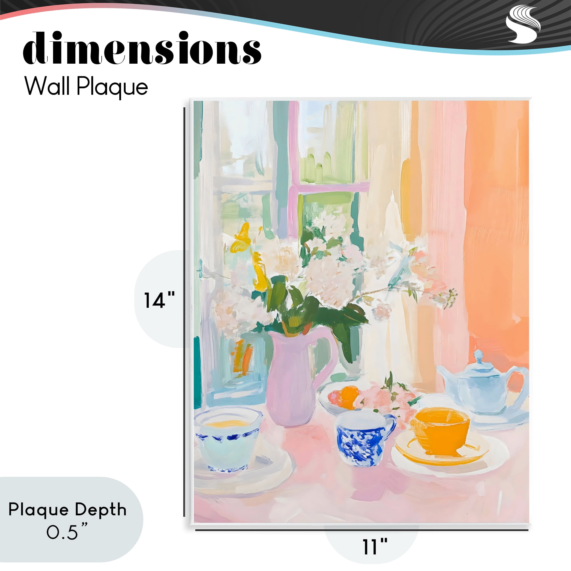 Stupell Industries Breakfast Still Life Abstraction Wall Plaque Art, design by The Prints Vibe