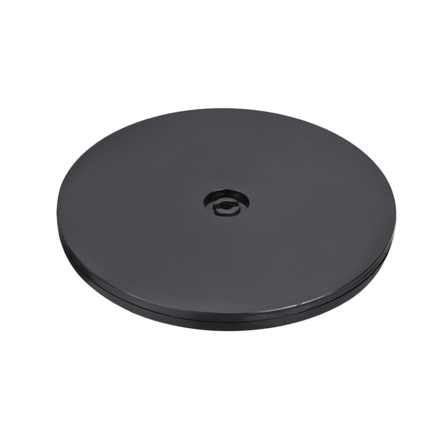 Base giratoria de 7 pulgadas con soporte de bola de acero Lazy Susan, girador negro, 1 paquete