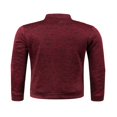 thumbnail image 4 of Men Zip Up Knit Jacket Casual Loose Stand Collar Long Sleeve Jacket, 4 of 6