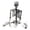 A, variant on Posable Full‑Body Plastic Human Skeleton Prop, Lifelike Adjustable Joints Hanging Skeleton, For Halloween Haunted House Decor,27.56"