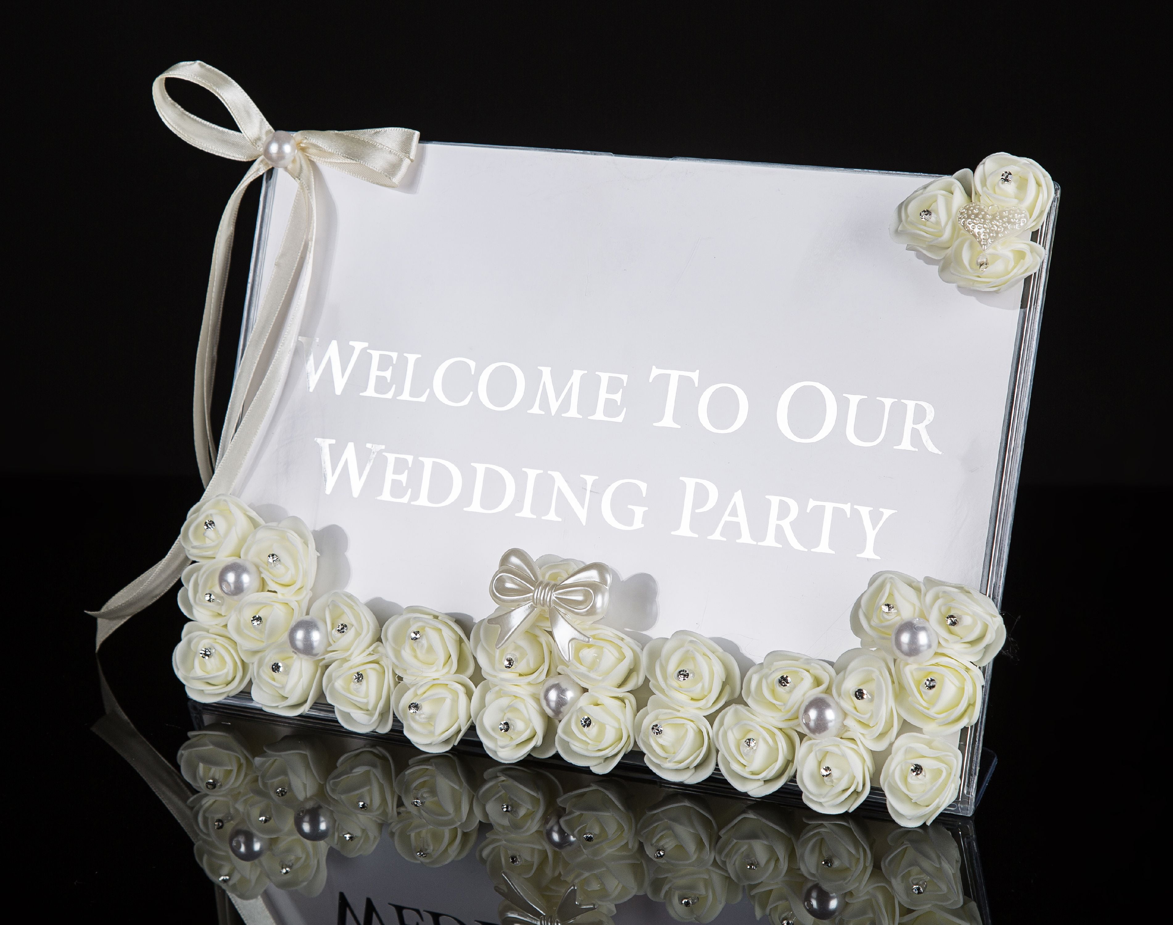 Welcome To Our Wedding Sign Frame Reception Sign Printed Wedding