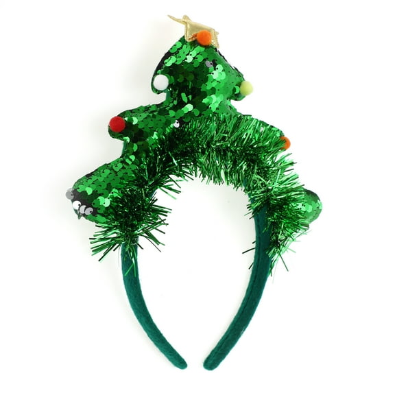 Unique Bargains 1 Pc Cute Tree Shape Headband for Halloween 4.72" Diameter Green