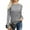 Gray, variant on Langwyqu Fall Winter Women Long Sleeve Cable Knit Sweater Pullover