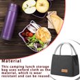 thumbnail image 3 of Advancent Bolsa de almacenamiento para almuerzo de Camping, organizador térmico portátil, bolso de mano, caja de organización, bolsa para Kits de desorden para acampar Negro Pequeña, 3 of 6
