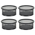 thumbnail image 1 of Methold Organizador de 4 clips de papel con forma de clip, multifuncional, de metal, para mantener el escritorio limpio, ideal para chinchetas Carpetas de archivos negro, 1 of 6