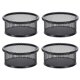 thumbnail image 1 of Methold Organizador de 4 clips de papel con forma de clip, multifuncional, de metal, para mantener el escritorio limpio, ideal para chinchetas Carpetas de archivos negro, 1 of 6