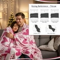 thumbnail image 5 of Heart Blanket – Ultra Soft Microplush Throw 50"x60" | Cozy Love Theme Gift for Couch, Bed, Travel, Valentine’s Day & More | Washable | Scarlett Hearts, 5 of 6