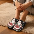 thumbnail image 3 of Chririnla Funny Santa Claus Cotton Gifts Slippers Soft Plush Fuzzy Comfy Non Slip Indoor Outdoor House Shoes Warm Cozy Memory Foam Sole Lightweight, 3 of 7