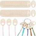 thumbnail image 2 of 100 Pcs Wooden Floss Drops Embroidery Floss Storage Thread Organizers, 2 of 20