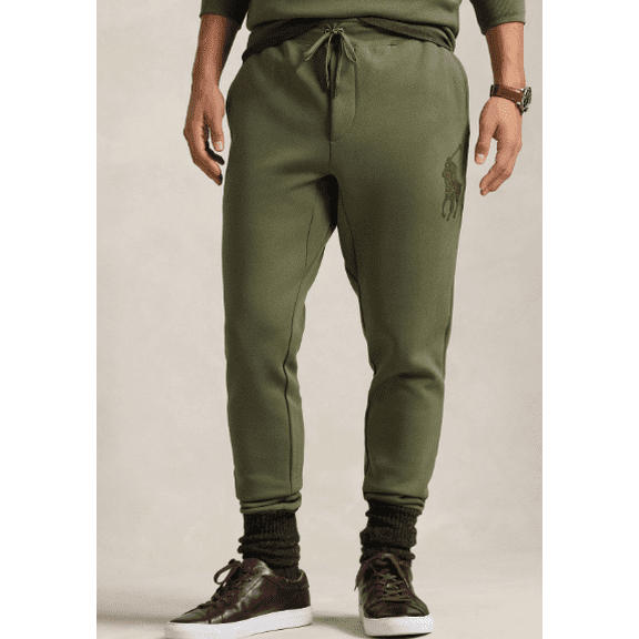 Polo Ralph Lauren Men's Big & Tall Leather Pony Double Knit Sweatpants, 1XB