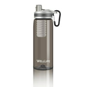 Well Life Filtered Water Bottle 26oz, 2 Stage Replaceable Filter