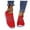Red, variant on Kukoosong Walking Shoes for Women Fashion Casual Solid Color Stripe Printing Mesh Breathable Slip on Sneakers Loafers Shoes Womens Non Slip Work Workout Shoes Red 7.5