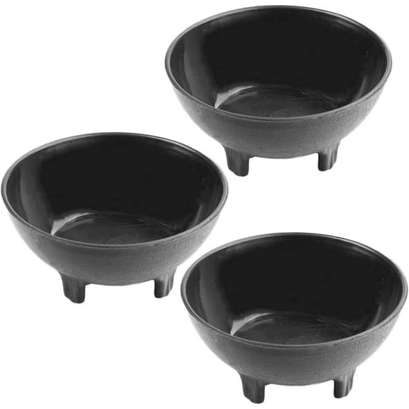 3pc Salsa Bowl Set Plastic Mexican Chips Guacamole Bowls Serving Dishes NEW