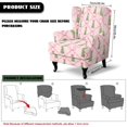 thumbnail image 7 of HUISEFOR Christmas Tree Wingback Chair Covers, Stretch Wing Chair Slipcovers, 2 Piece, Soft, 1 Wing Cover & 1 Cushion Cover, Furniture Protector for Living Room Wingback Sofa Chair, 7 of 7