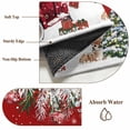 thumbnail image 6 of Round Area Rugs Collection 7 Ft, Red Christmas Non-Slip Residential Carpet, Snowman Xmas Truck Balls Tree Indoor Crawling Mats Runner Rugs for Living Room/Dining Room/Bedroom, 6 of 8