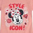 thumbnail image 3 of Disney Jr. - Style Icon Minnie - Girls Fitted Short Sleeve Tee, 3 of 5