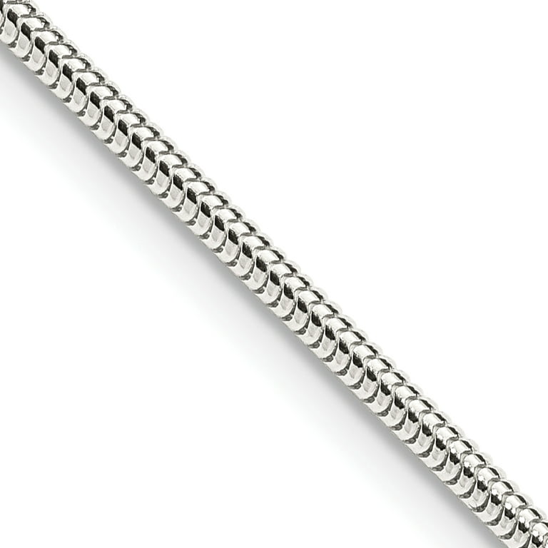 925 Sterling Silver 2MM Italian snake chain 24 necklace men female GIFT  charm