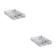 thumbnail image 4 of Injueey Bandeja de metal resistente y duradera con múltiples compartimentos para almacenamiento y almacenamiento estable A5 plateado A5 plateado 2Conjunto, 4 of 6