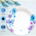 thumbnail image 4 of 24 Pz Plato Desechable De Cartón Decorativo Premium Espiral Azul 9 pulgadas, 4 of 5