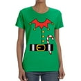 thumbnail image 2 of Wild Bobby Christmas Elf Suit Christmas Sweater | Holiday Women Graphic Tee, 2 of 5