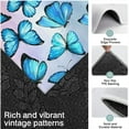 thumbnail image 3 of Blue Butterfly Group Pattern Kitchen Rugs Sets Of 3,Kitchen Runner Rugs Non Skid Washable,Decorative Kitchen Floor Mats for Kitchen,Sink,Laundry,17"x30"+ 17"x47" + 17"x59", 3 of 6