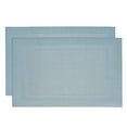 thumbnail image 1 of Unique Bargains Napperons, 450x300mm Lot de 2 Napperons en PVC Lavables Tissés Bleu Lac, 1 of 6