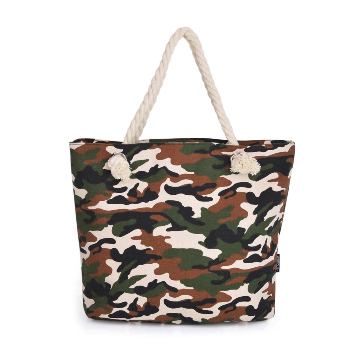 At passe glemme sporadisk Premium Camouflage Canvas Tote Shoulder Bag Handbag - Walmart.com