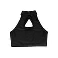 thumbnail image 4 of iEFiEL Kids Girls Shiny Sequins Crop Top Sleeveless Gymnastics Vest Tanks Dance Performance Camisole Black 14, 4 of 5