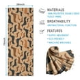 thumbnail image 2 of Retro Style Dachshunds Hot Yoga Mat Towel Non Slip for Hot Yoga - Quick-Drying Yoga Mat Cover with 4 Corner Pockets with Travel Bag - Hot Yoga Towel Non Slip 74"x26", 2 of 6