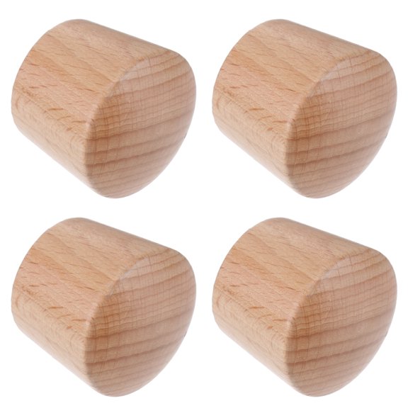 4pcs Wooden Pot Lid Wooden Pot Lid Handle Universal Pot Lid Kitchen Pot Lid ( Light Color)