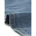 thumbnail image 5 of INSPIRE CHIC Women's Jean Skirts High Waist Front Slit Stretch A-Line Denim Midi Skirt XS Blue, 5 of 6