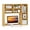 Beige, variant on Costway Desktop Bookshelf Desk Storage Hutch with 7 Open Cubbies & 3 Adjustable Shelves Natural