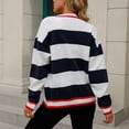 thumbnail image 6 of Fesfesfes Women Sweaters Casual V-Neck Long Sleeve Fall Sweater Cardigan Blouse Button Pullver Tops or, 6 of 9