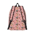 thumbnail image 2 of Lsque Retro 70s 60s Hippie Flower Pattern Canvas Daypack, Durable Backpack, High-quality Versatile Backpack,Vintage Compact Backpack-Small, 2 of 6