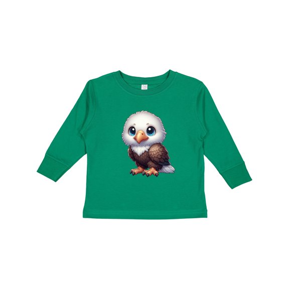 Inktastic Baby Bald Eagle Boys or Girls Long Sleeve Toddler T-Shirt