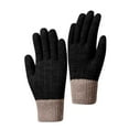 thumbnail image 4 of Clearance under 5 Winter Gloves Women's Winter Solid Color Warm Touchscreen Medium And Long Knit Gloves, 4 of 5
