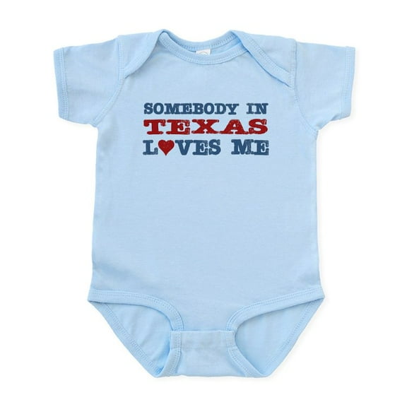 CafePress - Somebody In Texas Loves Me Infant Bodysuit - Baby Light Bodysuit, Size Newborn - 24 Months